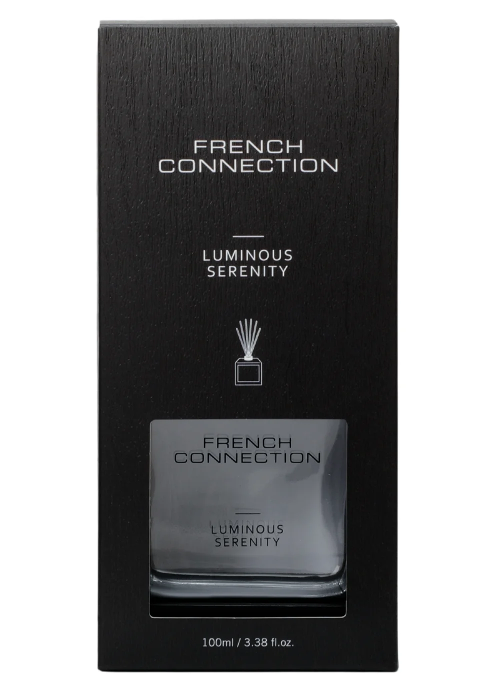French Connection Reed Diffuser Black Wooden Surround Luminous Serenity ...