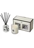 Aroma Naturals London White Minimalist Luxe Candle & Reed Diffuser Gift Set Femme Merveilleuse Scent - M Image 2