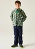 Regatta Dark Storm Camo Sharp Green Printed Lever II Waterproof Reflective Jacket (3-13 Years) - 13 Yrs Image 3