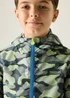 Regatta Dark Storm Camo Sharp Green Printed Lever II Waterproof Reflective Jacket (3-13 Years) - 13 Yrs Image 5