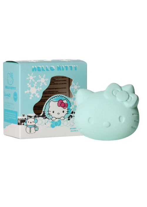 Hello Kitty Berry Triffle Scent Blue Bath Fizzer 150g - 150ml Image 1