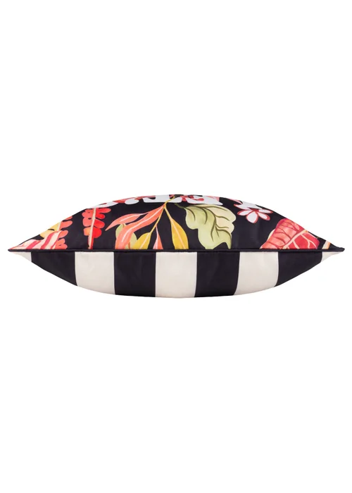 Furn Tropical Bloom Black Outdoor Cushion (45 x 45cm) - 45cm x 45cm Image 3