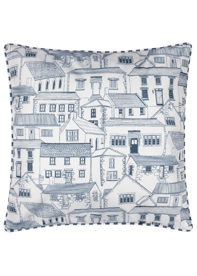 Wylder Abersoch Town Sail Blue Outdoor Cushion (45 x 45cm)
