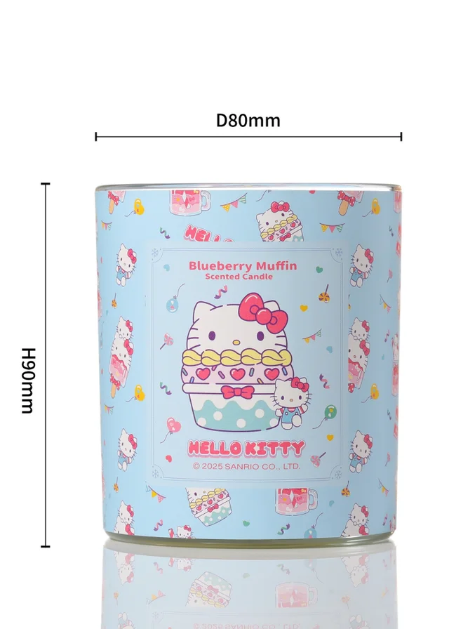 Hello Kitty Blueberry Muffin Scented Blue Candle 213g 1 Wick