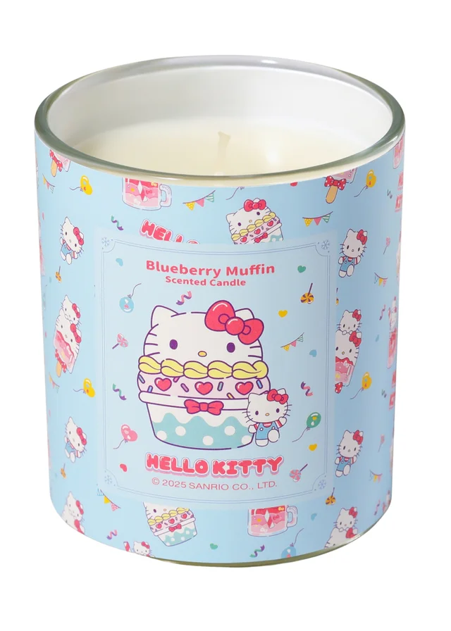 Hello Kitty Blueberry Muffin Scented Blue Candle 213g 1 Wick