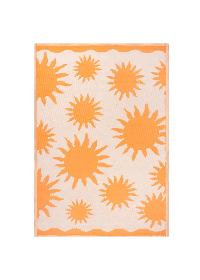Furn Summer Solstice Sunrise Yellow Indoor/Outdoor Rug (120 x 180cm)
