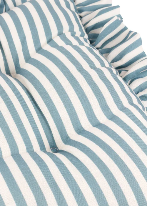 Wylder Millie Ruffle Blue 2 Pack Indoor/Outdoor Seat Pads (40 x 40cm) - 40cm x 40cm Image 5