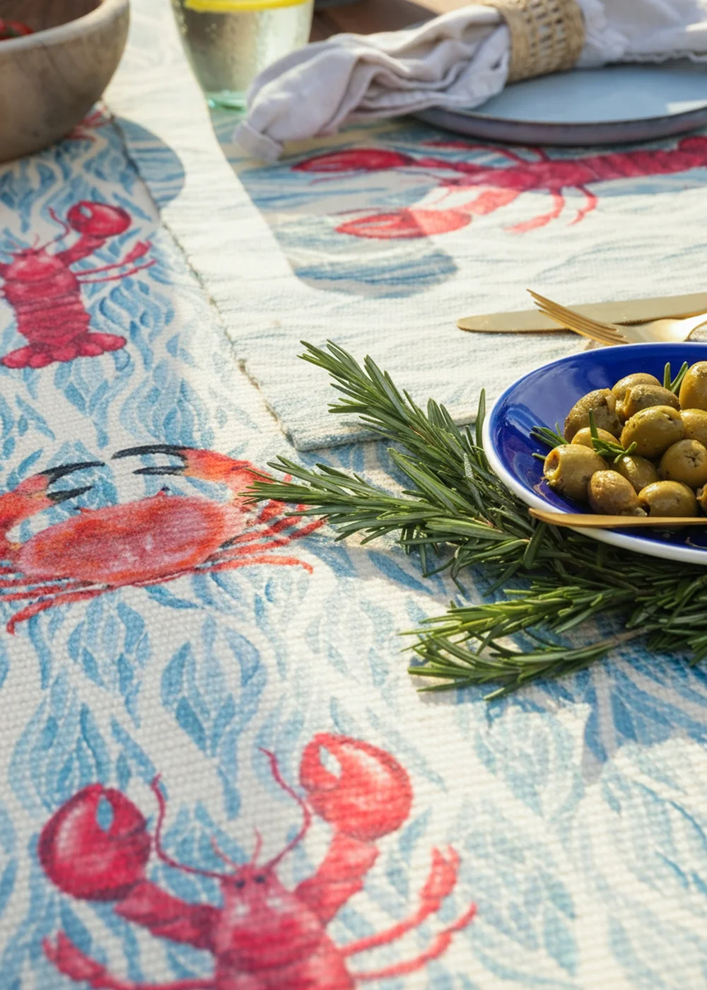 Wylder Abersoch Marine Indoor/Outdoor Table Runner (35 x 180cm) - 220x35cm Image 2