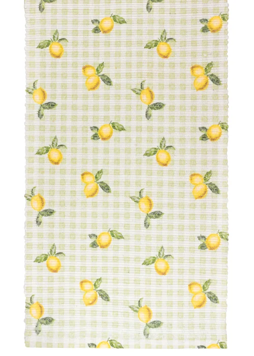 Furn Fruits Lemons Indoor/Outdoor Table Runner (35 x 180cm) - 220x35cm Image 1