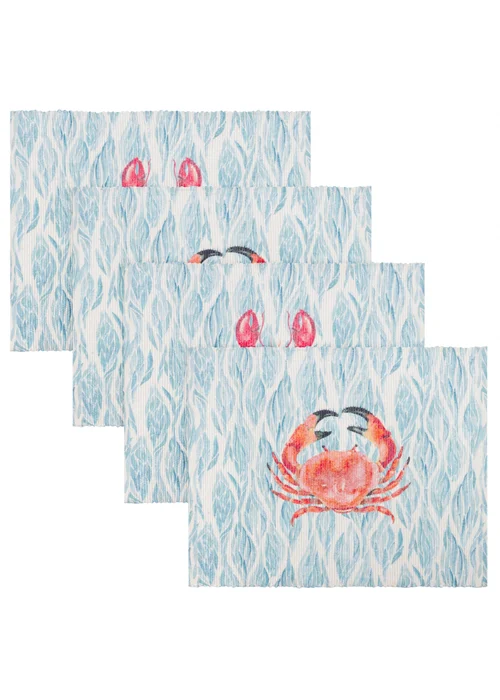 Wylder Abersoch Marine Set of 4 Indoor/Outdoor Placemats (36 x 46cm) - One Size Image 1
