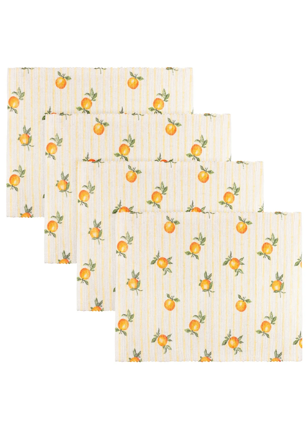 Furn Fruits Oranges Set of 4 Indoor/Outdoor Placemats (36 x 46cm) - One Size Image 1