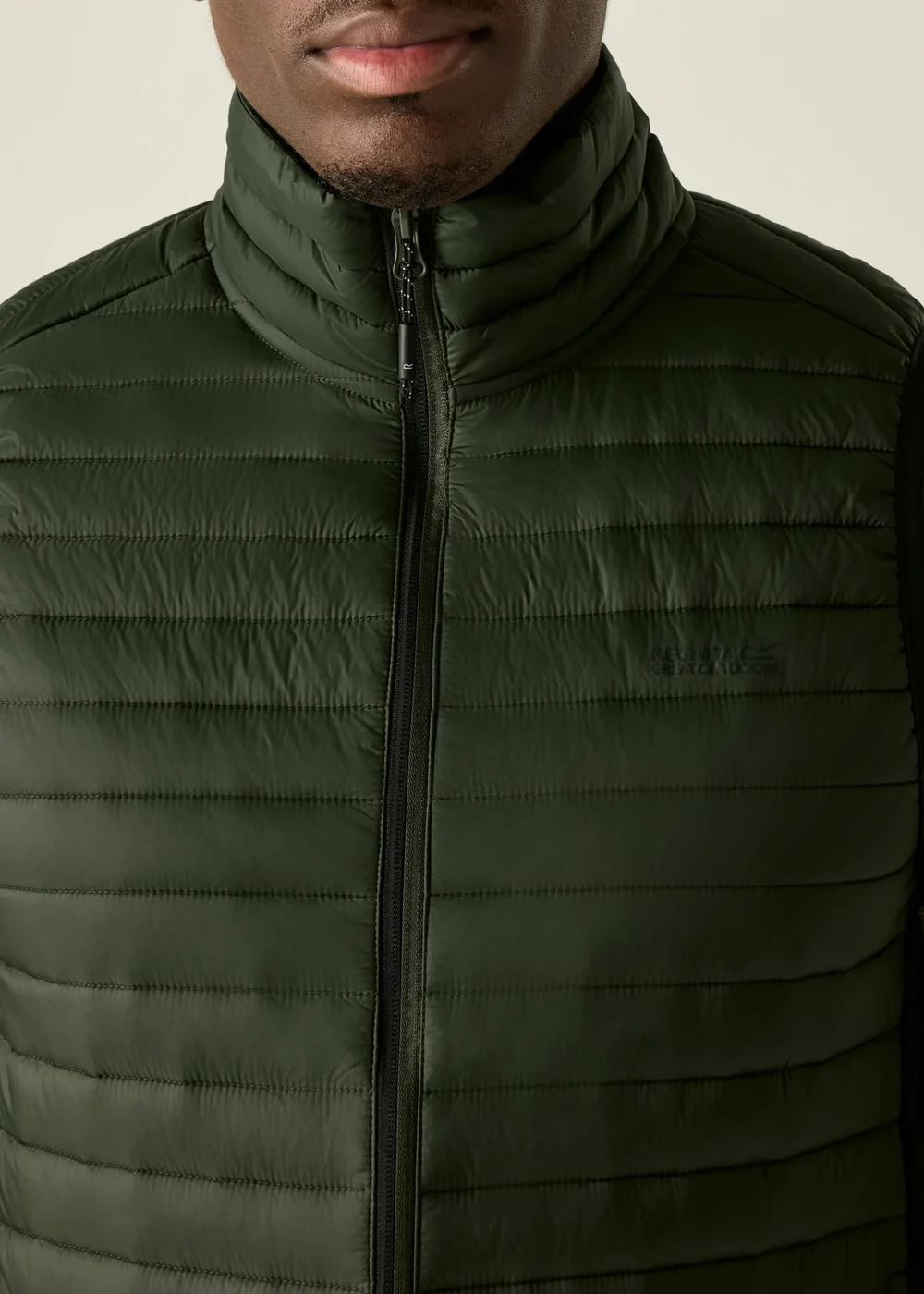 Regatta Khaki Green Black Andreson Hybrid Water-Repellent, Lightweight Bodywarmer - 3XL Image 4