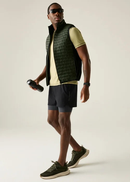Regatta Khaki Green Black Andreson Hybrid Water-Repellent, Lightweight Bodywarmer - 3XL Image 3