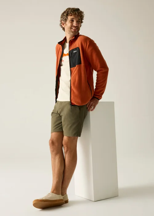 Regatta Brick Red Black Frankie Full Zip Fleece - S Image 3