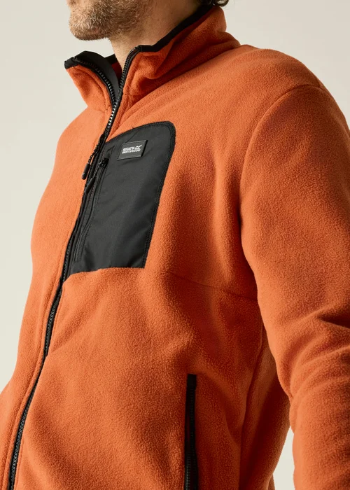 Regatta Brick Red Black Frankie Full Zip Fleece - S Image 4