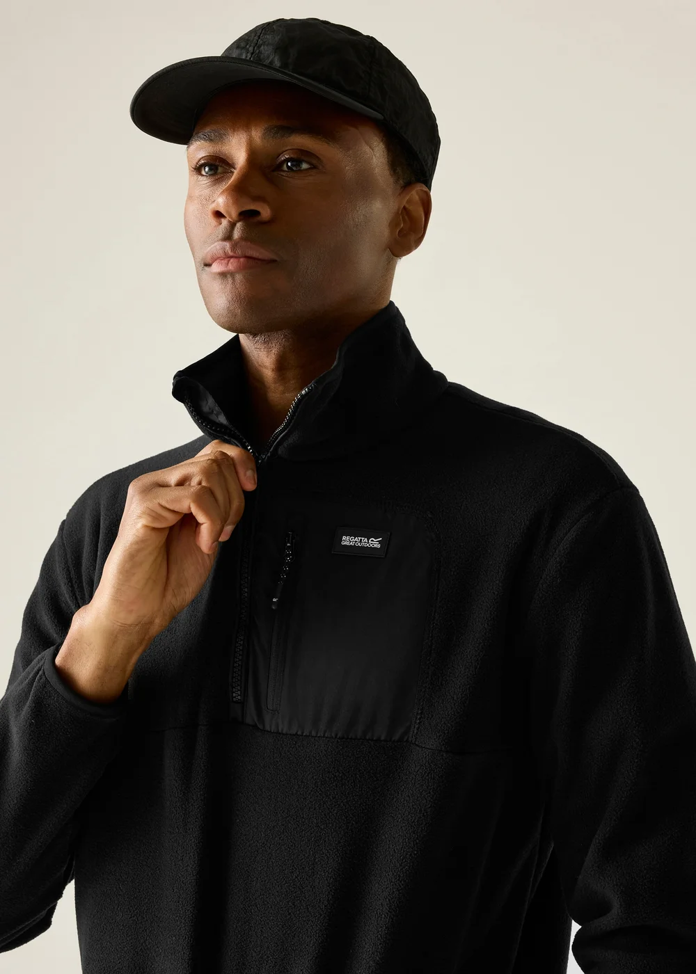 Regatta Black Frankie Half Zip Fleece - 2XL Image 1