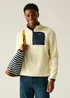 Regatta White Stone Navy Frankie Half Zip Fleece - M Image 3