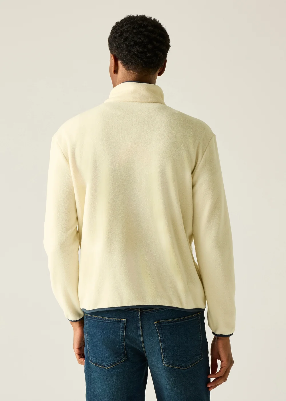Regatta White Stone Navy Frankie Half Zip Fleece - M Image 2