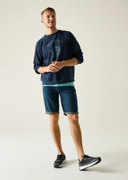 Regatta Navy Nithsdale Sweatshirts - M Image 3