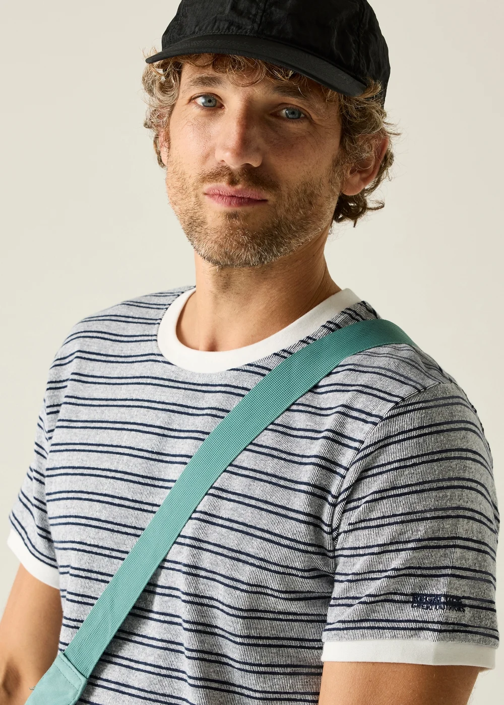 Regatta White Navy Stripe Benlin T-Shirt - XL Image 4