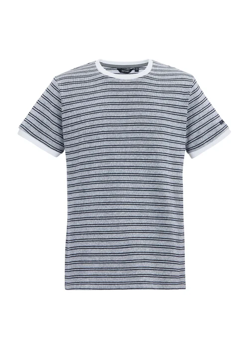 Regatta White Navy Stripe Benlin T-Shirt - XL Image 5