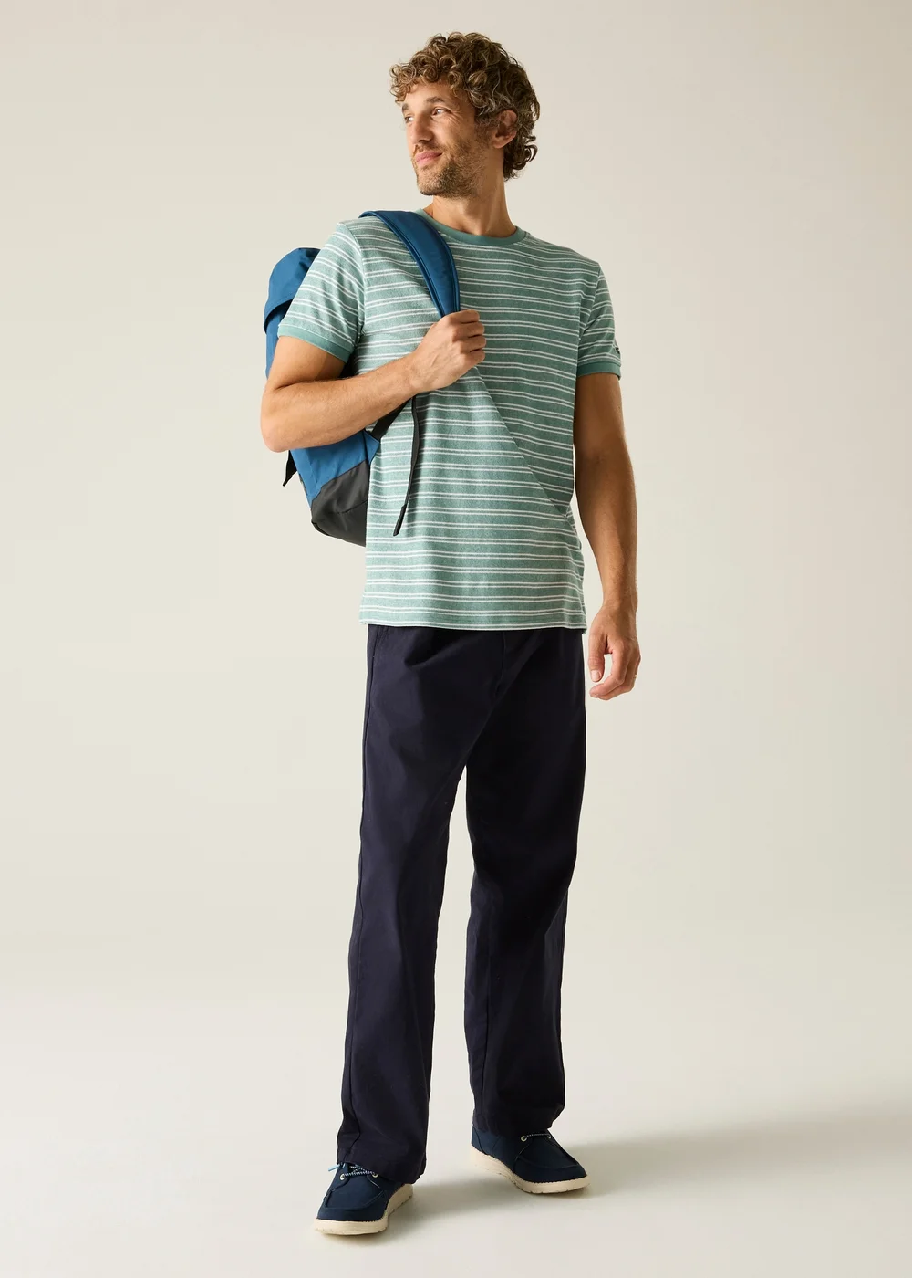 Regatta Arctic White Stripe Benlin T-Shirt - XL Image 3