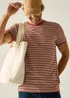 Regatta Brick White Stone Stripe Benlin T-Shirt - M Image 4
