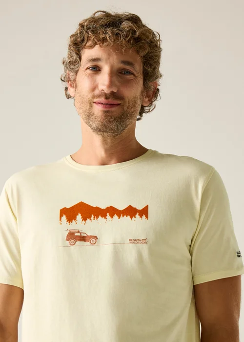 Regatta White Stone Wilderness Cline IX T-Shirt - L Image 4