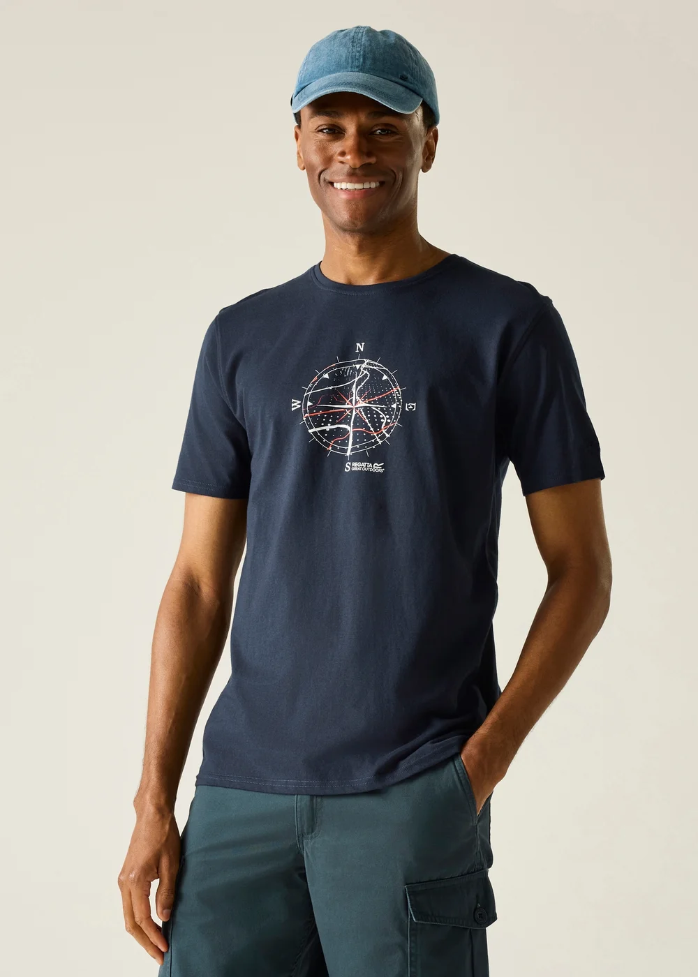 Regatta Navy Compass Cline IX T-Shirt - S Image 1