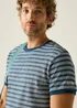 Regatta Moonlight Denim White Stripe Benlin T-Shirt - 2XL Image 4