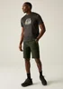 Regatta Dark Khaki Highton II Water-Repellent, UPF 50 Shorts - 44 Image 3