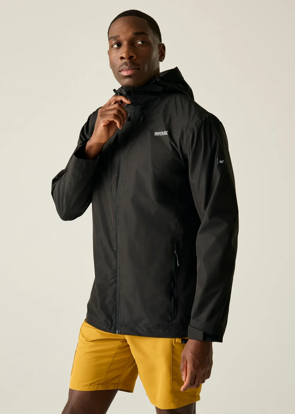 Regatta Black Calderdale Waterproof, Breathable Jacket - XL Image 1