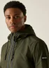 Regatta Dark Khaki Black Shorebay Waterproof, Breathable Jacket - M Image 6