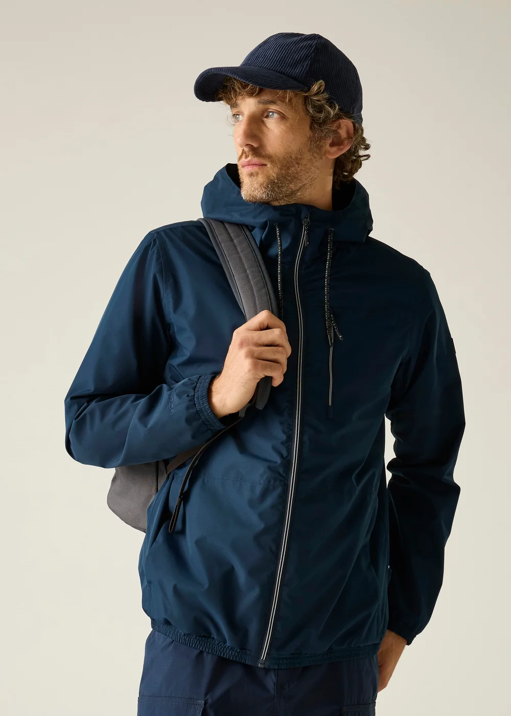 Regatta Navy Tigerlilly Orange Shorebay Waterproof, Breathable Jacket - L Image 1