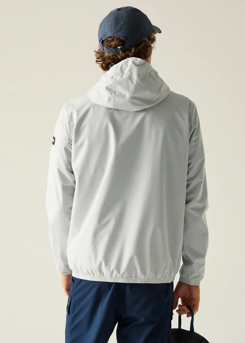 Regatta Silver Grey Linear Stripe Shorebay Waterproof, Breathable Jacket - L Image 2
