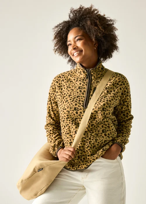 Regatta Abstract Leopard Spot Frankie Half Zip Fleece - 20 Image 1