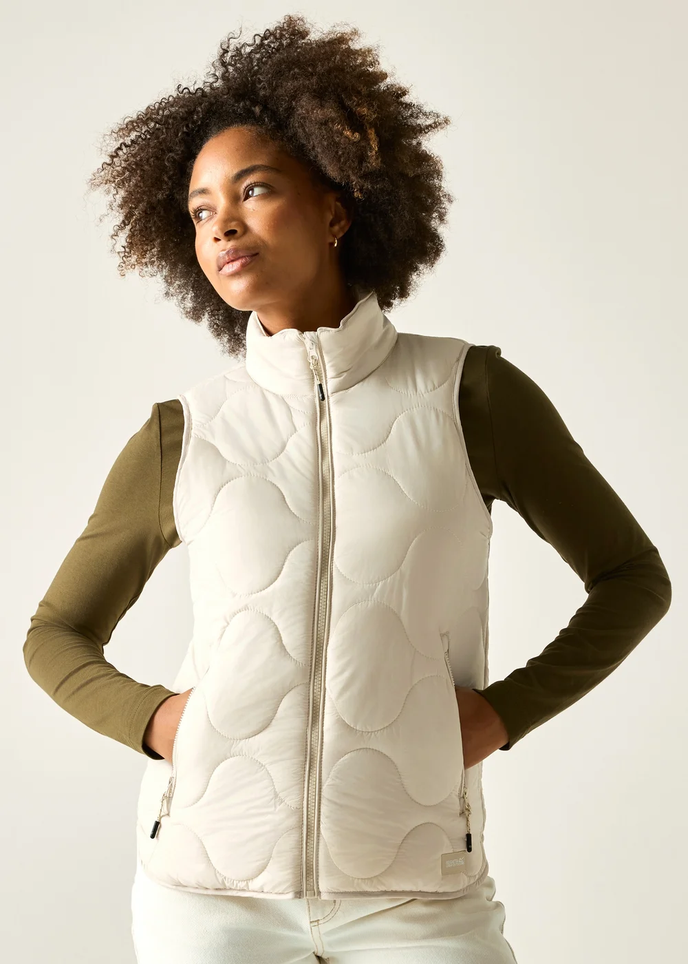 Regatta Light Vanilla Carlotte Lightweight Bodywarmer - 10 Image 1