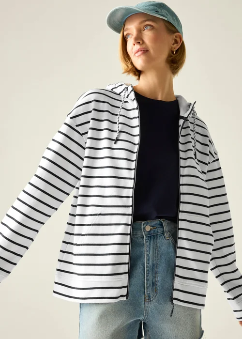 Regatta White Navy Stripe Bayletta Hoody - 18 Image 1
