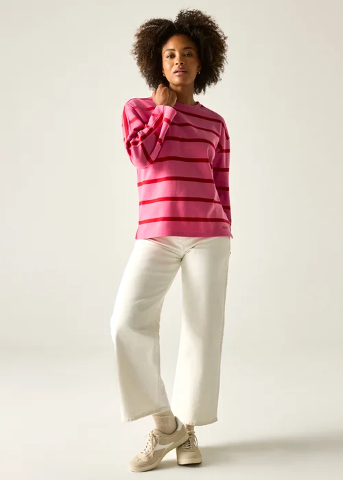 Regatta Pink Lemonade Red Stripe Avira Sweatshirts - 16 Image 2