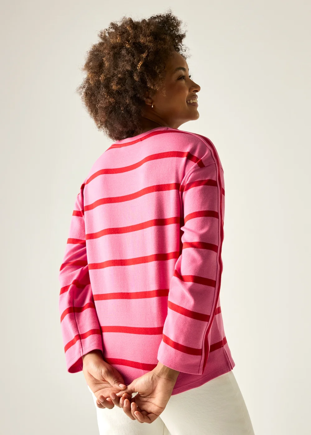Regatta Pink Lemonade Red Stripe Avira Sweatshirts - 16 Image 3