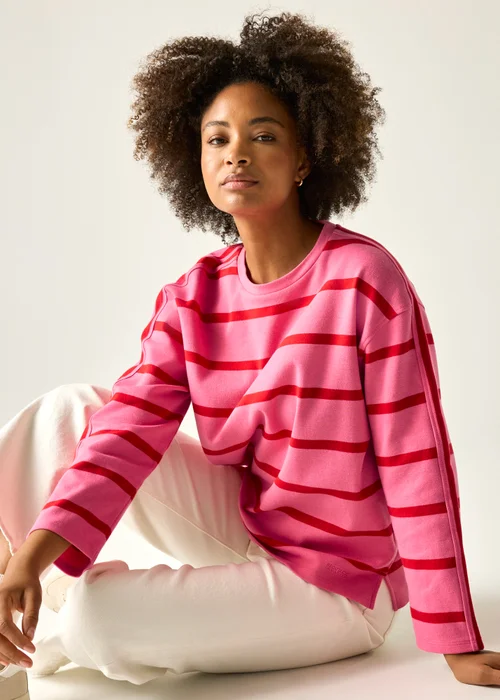 Regatta Pink Lemonade Red Stripe Avira Sweatshirts - 16 Image 1