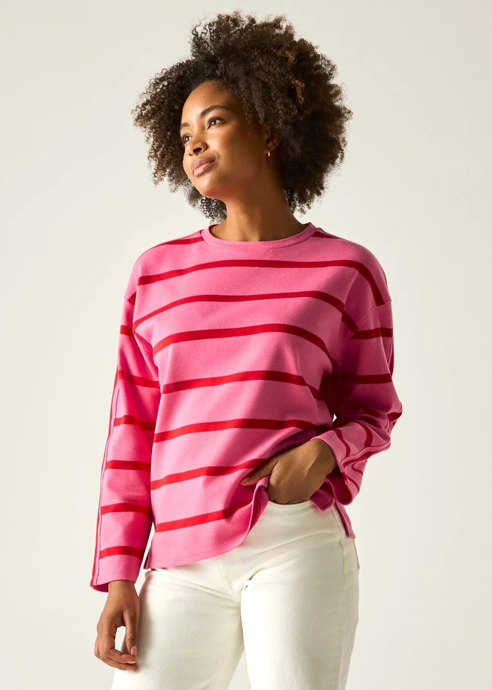 Regatta Pink Lemonade Red Stripe Avira Sweatshirts - 16 Image 6