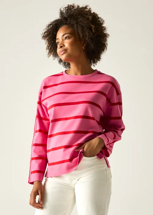 Regatta Pink Lemonade Red Stripe Avira Sweatshirts - 16 Image 6