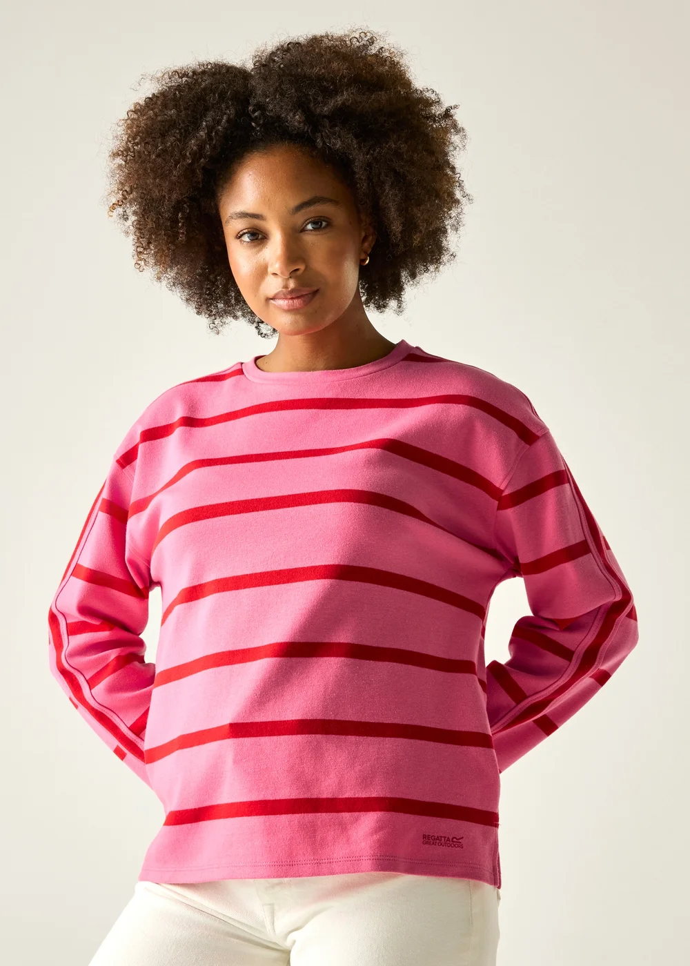 Regatta Pink Lemonade Red Stripe Avira Sweatshirts - 16 Image 4