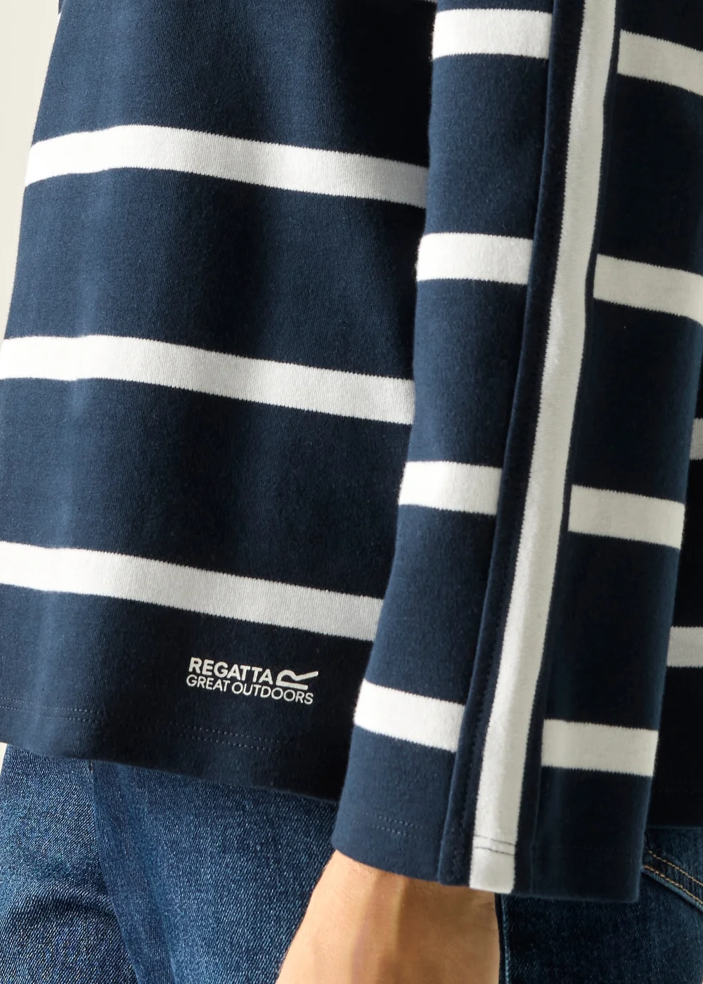Regatta Navy White Stripe Avira Sweatshirts - 16 Image 5
