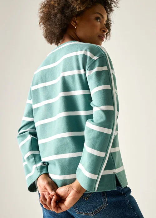 Regatta Ivy Moss White Stripe Avira Sweatshirts - 12 Image 6