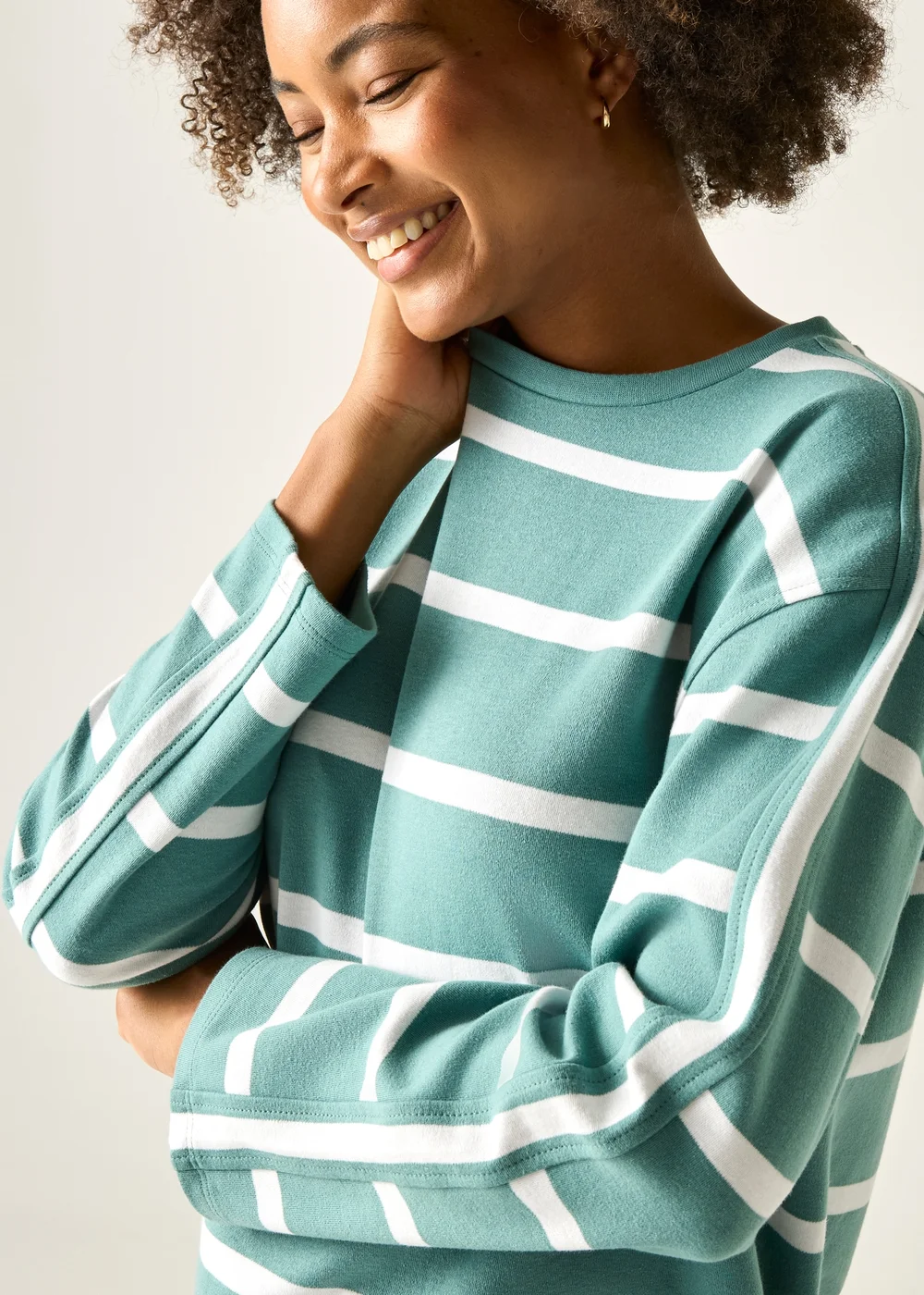 Regatta Ivy Moss White Stripe Avira Sweatshirts - 12 Image 1