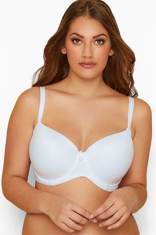Yours 2 Pack Curve White & Black Moulded Underwired T-Shirt Bras