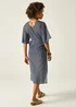 Regatta Navy White Wavy Stripe Avorno Lightweight Cover Up - 20 Image 2