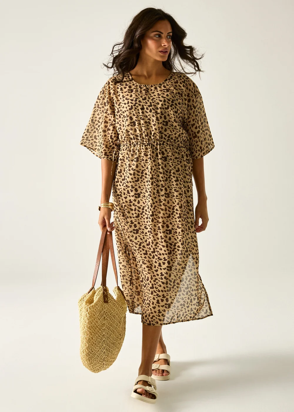 Regatta Abstract Leopard Spot Avorno Lightweight Cover Up - 8 Image 4